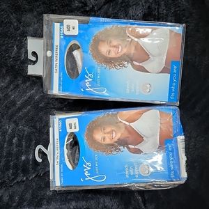 JMS Just My Size Bra 44DD white and black Satin Wirefree